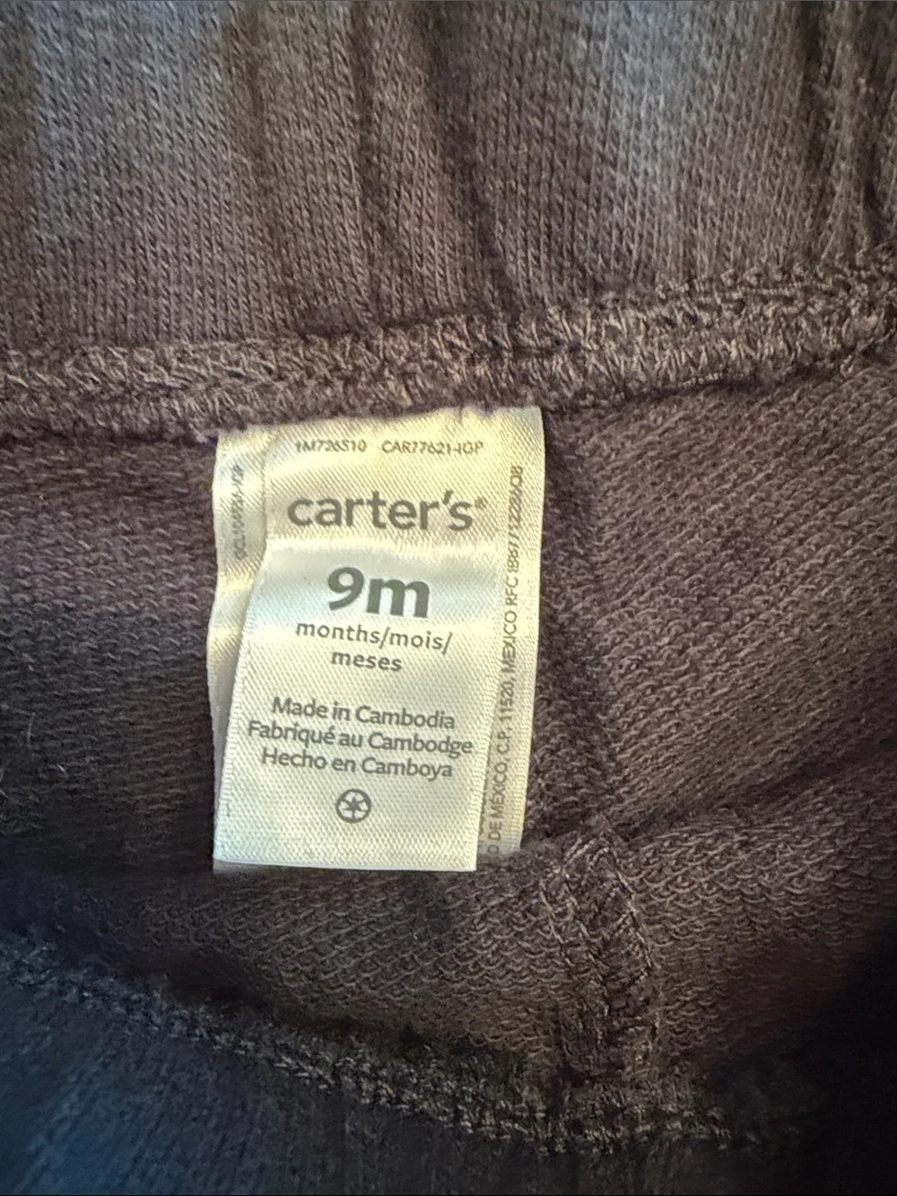 Carter’s Baby Boy 3 Piece Buffalo Plaid Sherpa Vest Outfit Set 9M Fall